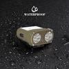 COB LED Mini Flashlight Waterproof 1200mAh Work Head Lamp Type-C Charging 5 Modes Adjustable Lighting Angle for Outdoor Running