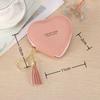 Trendy Heart Shape Money Coin Purse PU Leather Bag Charm Pendant Keyring Wallet Money Bag Mini Key Chain Key Holder Women Gift