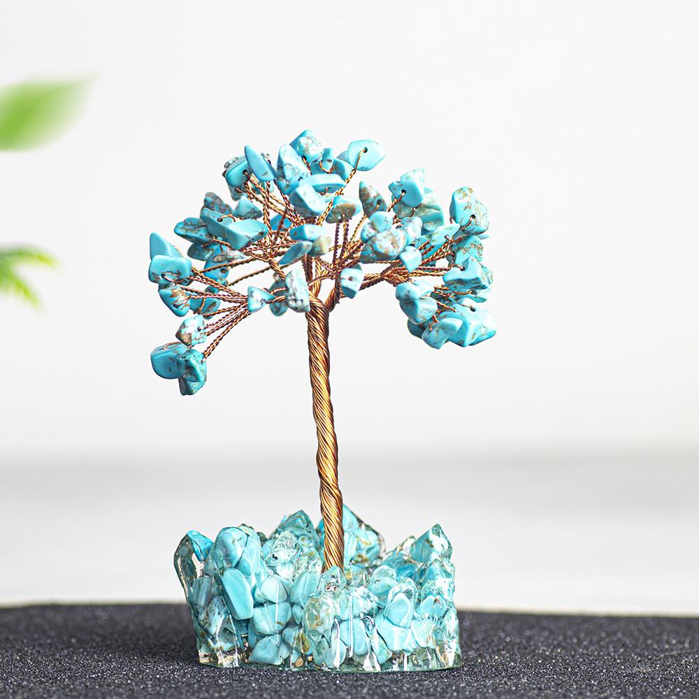 Crystal Tree Decor With Natural Quartz For Home Office Gift Gift For Teens