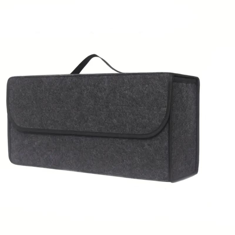 Felt Car Storage Bag Car Trunk Storage Box Foldable Tool Box With Handle Storage Box