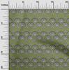 oneOone Cotton Flex Fabric Floral Block Printed Fabric 1 Yard 40 Inch Wide