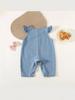 Baby Girl Denim Overalls: Cute and Fashionable Spring & Autumn Romper Set for Infants