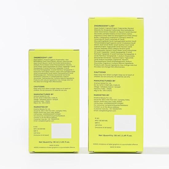 Hyphen Daily Night-Care Routine for Normal & Dry Skin with Face Serum & Barrier Care Cream | Glow & Moisturize Skincare Essentials | | Value Pack of 2