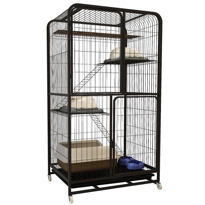 Two-Story Indoor Cat Villa: Space-Saving Cat House and Bed for Small Apartments