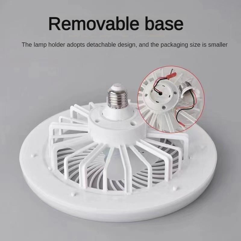 30W Haushaltsfernbedienung LED Deckenventilator Licht Küche E27 Schraube Mund Deckenventilator Lampe Hohe Helligkeit Energiesparende Lichtventilator