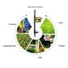 Smarted Solar Garden Watering Device Programmable Schedule Weatherproofed Construction for Home Gardens