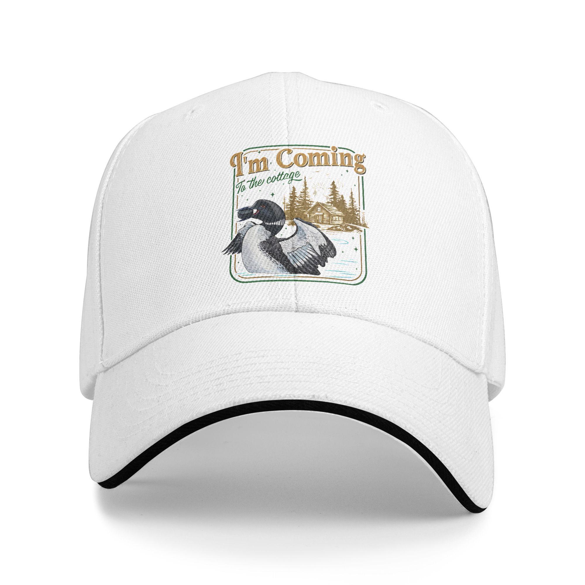 

Summer Casual Baseball Cap Stupid Canadian Wolf Bird Heated Rivalry Quote Loon Trucker Hat For Unisex Fashion Snapback Cap One Size
