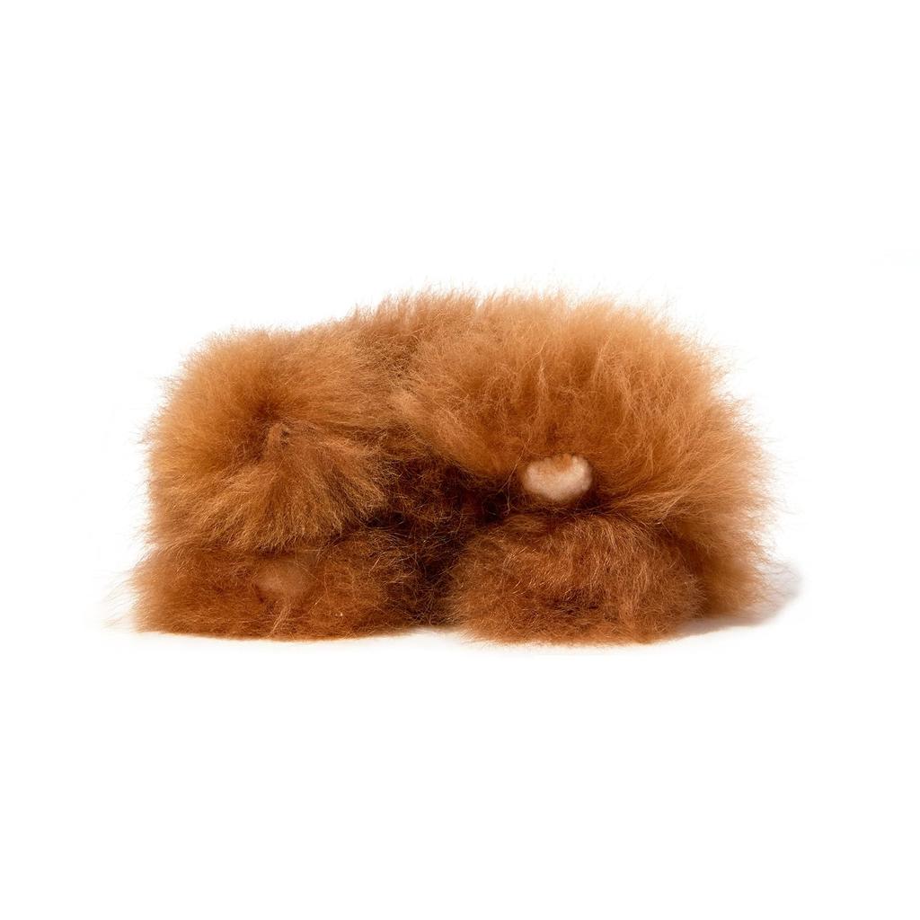 INJOI Alpaca Plush Toy, Fluffy and Cute, Handmade with Rare Natural Alpaca Fur, Perfect for Anniversaries and Special Occasions, As a Gift (15cm,