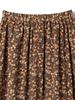 Ships Colors Machine Washable Tiered Skirt with Small Floral Print, Women's, 223230026, Brown, One Size