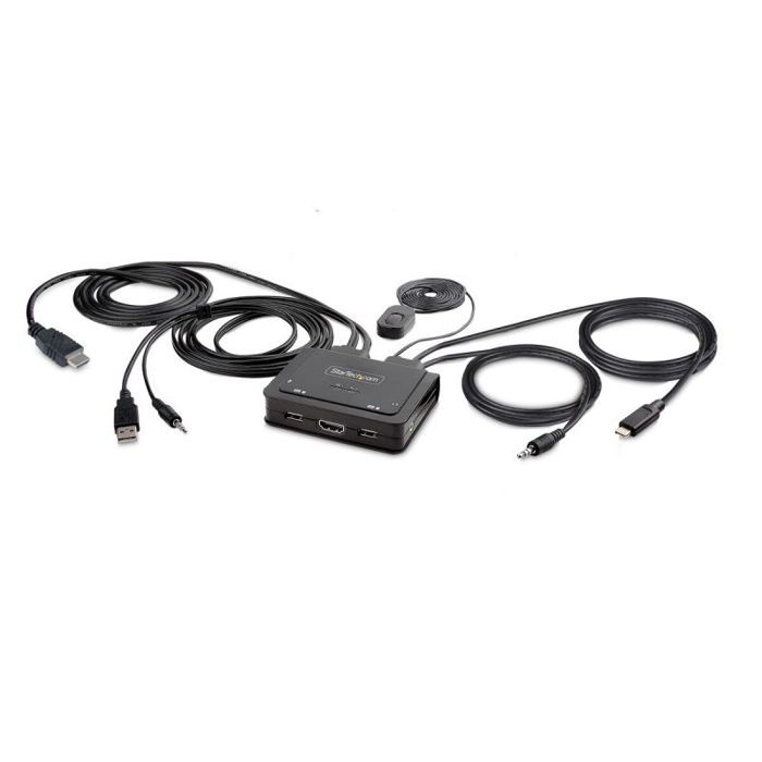 Commutateur KVM - StarTech - C2-H46-UAC-CBL-KVM - 4K 60Hz - USB-C - Compact