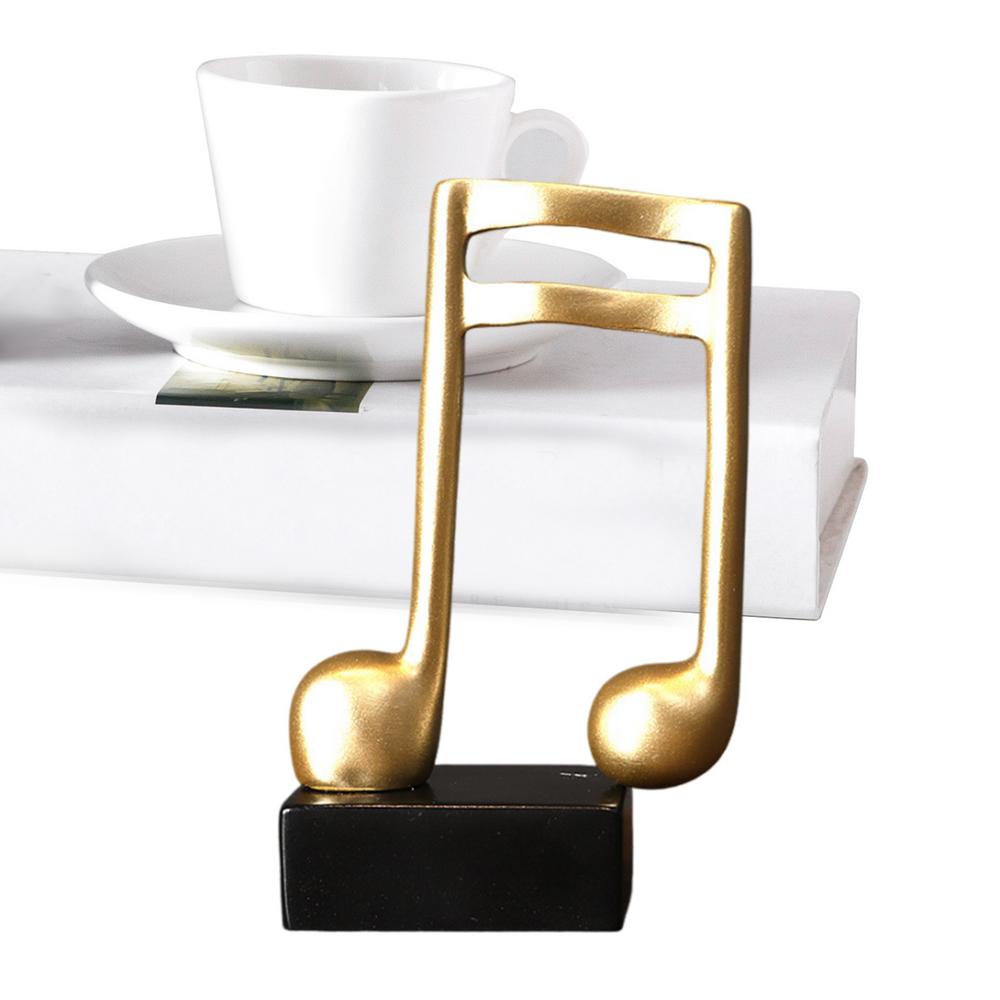 

Смола Фигурка Музыкальная Нота Декоративная Художественная Статуэтка Современная Музыкальная Нота Ручной Работы Украшения для Стола в Гостиной Домашний Декор
