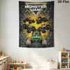 Monster Jam Pattern Home Decor Tapestry, Wall Hanging, Decorative RV Wall Cloth.MGT0918497