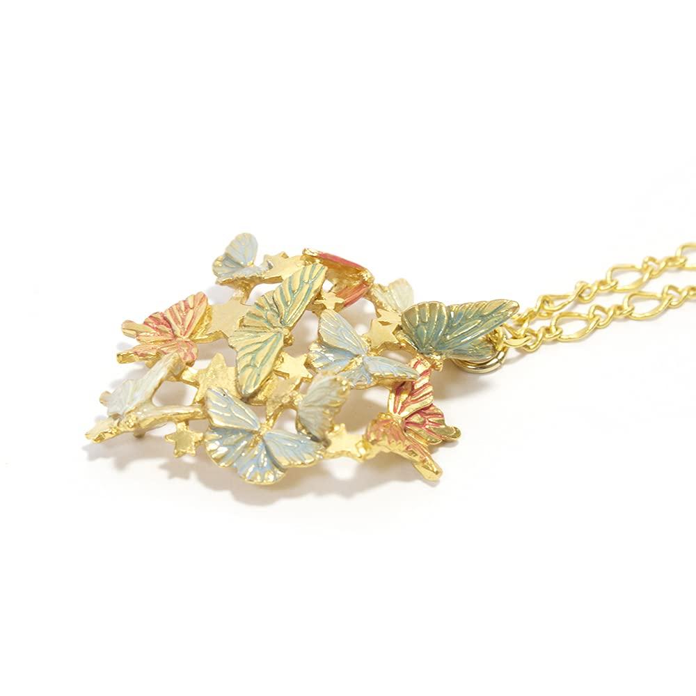 [Palnart Poc] Palnart Poc Dream of Butterflies Necklace  Accessories for Women, Bluff Superior, Adult, Gift, Present, Birthday, Cute, Motif, Stylish,