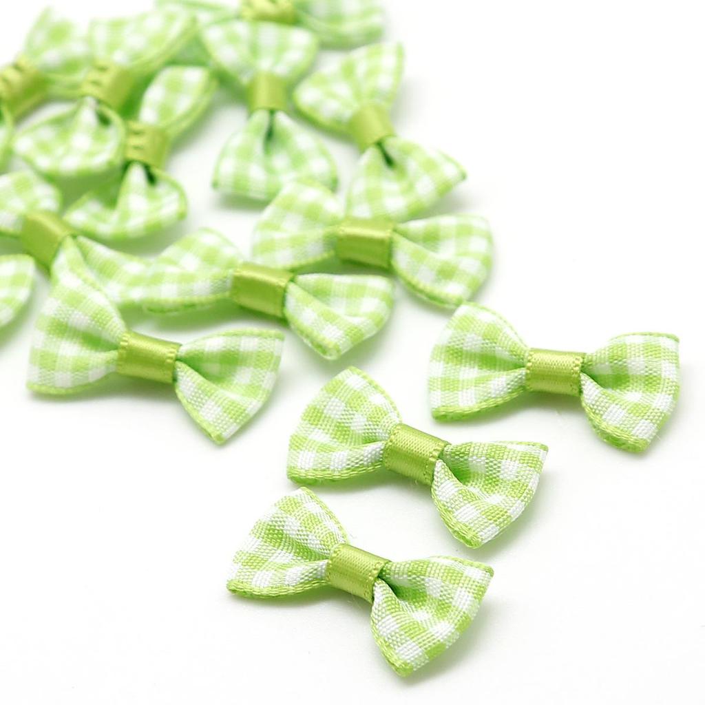 Handmade Plaid Bow Fabric Hairpin & Headband Kit