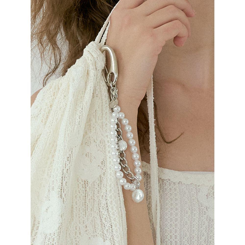 Lucirzu Lucirzu Pearl Beads Keyring (ivory)