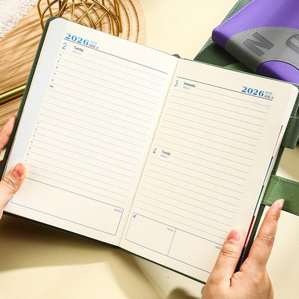 12 Months 2026 Schedule Planner Notepad Wear-resistant To-do List Notebook Office Supplies
