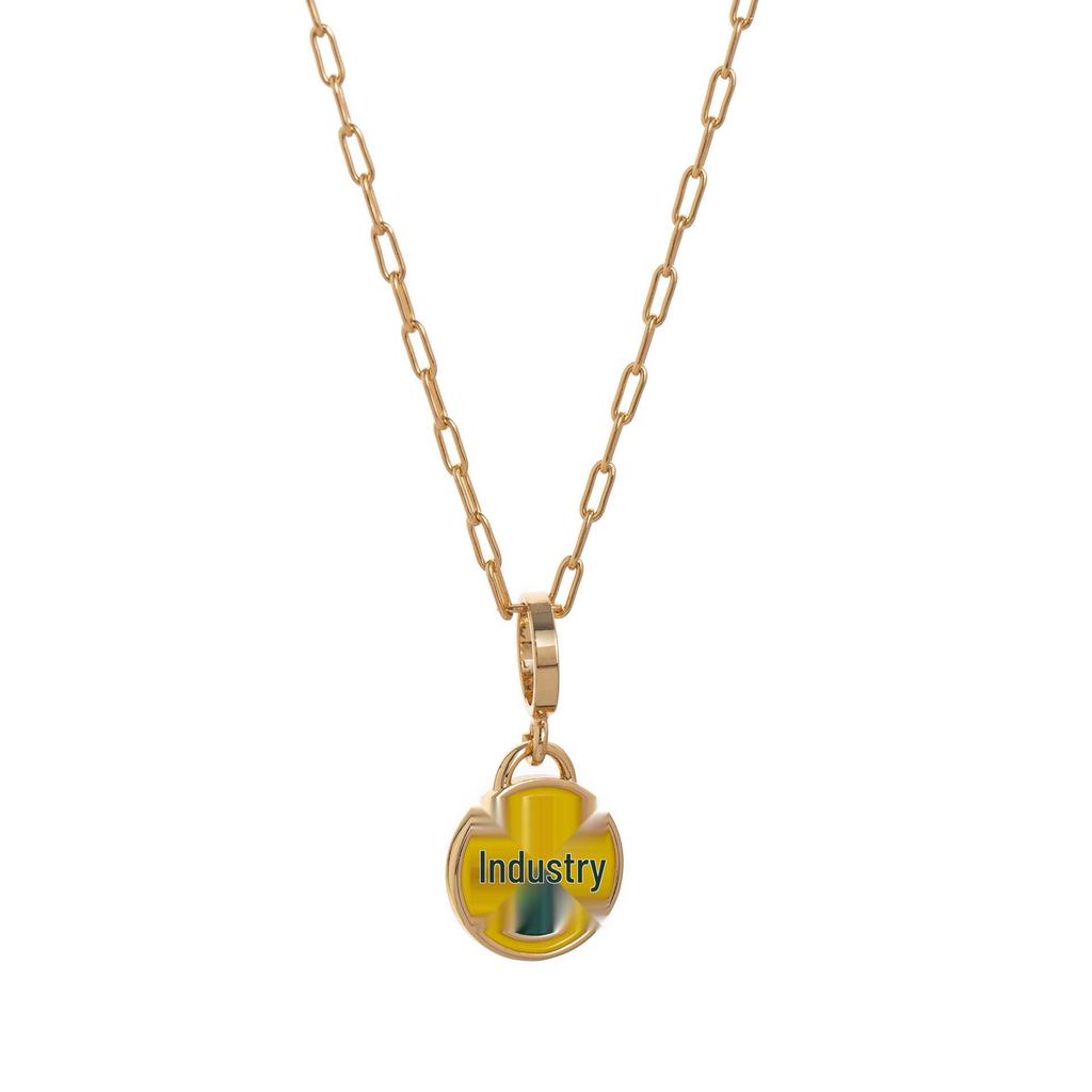 Colorful Drip Oil Butterfly Flower Heart Necklace - European & American Fashion Style