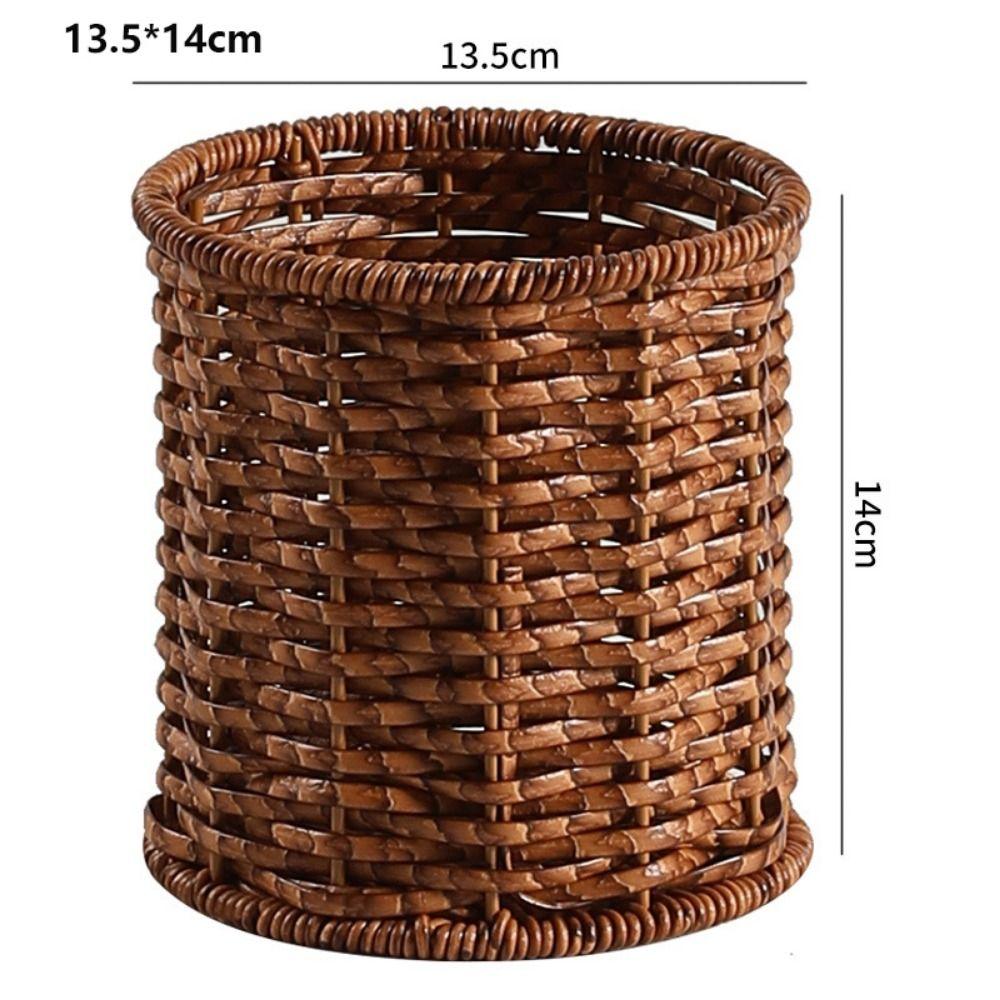 Household Rattan Wicker Basket Restaurant Serving Tabletop Display