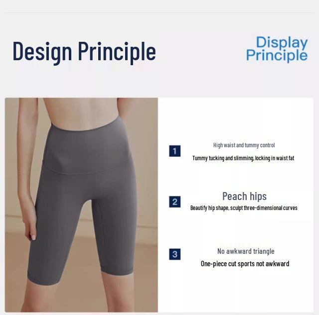 Women's No-Embarrassment High-Waist Yoga Shorts - Hip-Lifting, Tight-Fit for Fitness, Running, Cycling, & Summer Sports