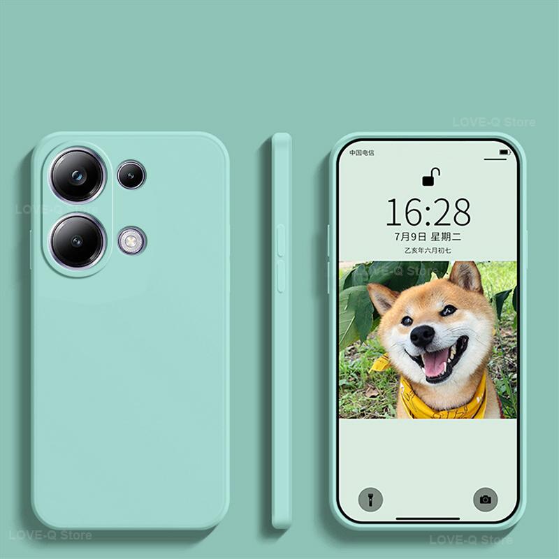 

Чехол для телефона Poco M6 Pro, силиконовый однотонный защитный чехол от падений и столкновений для Xiaomi Poco M6 M 6 Pro M6Pro PocoM6 Pro Poco M6 Pro 4G