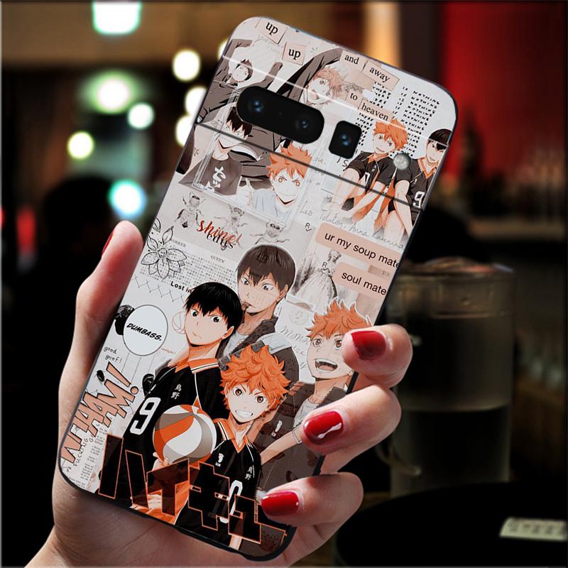 

Phone Case For Google Pixel 10 9 Pro XL 9A 8 7 6 Pro Pixel 8A 7A 6A Pixel 8 7 6 5 Haikyuu Hinata Attacks Anime Google Pixel 10