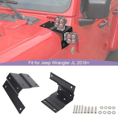 A-pillar Lamp Bracket Light Mount Support Stand For Jeep Wrangler JL For JT Gladiator 2018 Up Exterior Accessories