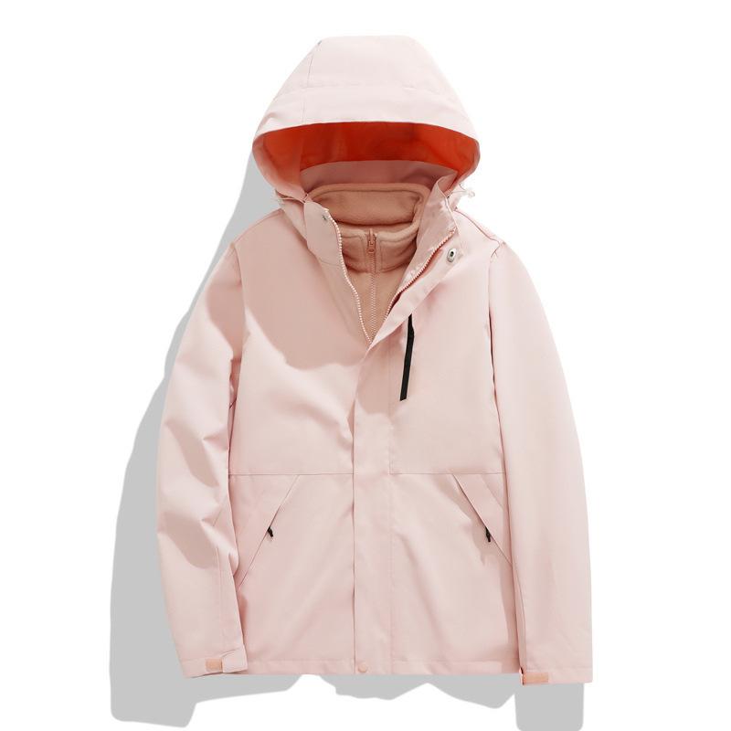 Kurtka do użytku zewnętrznego Męska i Damska Odpinana Dwuczęściowa Kolekcja Jesień i Zima Warstwowa i Pogrubiona Kurtka Górskie