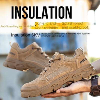 Labor Insurance Shoes Men's Anti-smashing and Anti-piercing Electric Welding Welder Anti-scalding Insulating Steel Baotou Construction Site Shoes