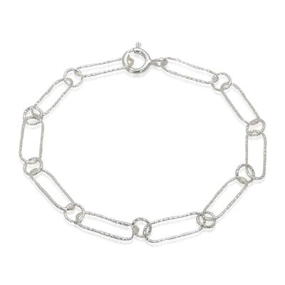 [Onjewel] Silver Special Lily Clip Chain Bracelet