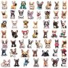 50Pcs French Bulldog Puppy Graffiti Stickers Cute Dogs Cartoon Decal Diy Notebook Phone Guitar Scraphbook Waterproof Sticker
