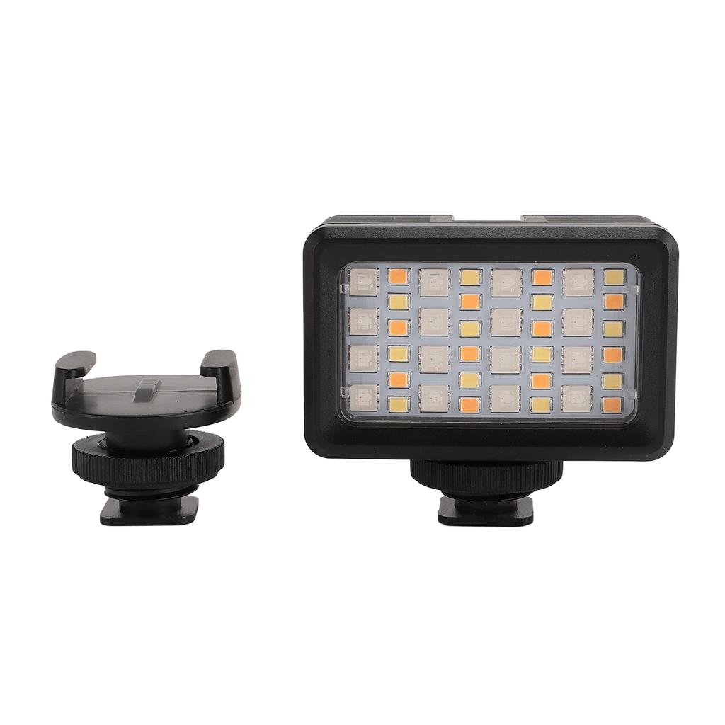 LED Camera Light 40m Waterproof 2700K to 5600K Portable Underwater RGB Video Light for Live