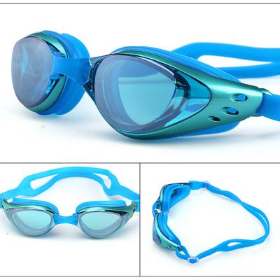Occhiali da nuoto miopia da prescrizione -1.0~-10 Occhiali da nuoto antiappannamento impermeabili Occhiali da sub in silicone diottrie per adulti e bambini