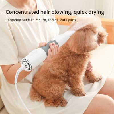 3 in1 Pet Köpek Kurutma Makinesi Sessiz Köpek Saç Kurutma Makineleri ve Tarak Fırça Bakım Yavru Kedi Saç Tarak Köpek Kürk Üfleyici Düşük Gürültü Sıcaklık