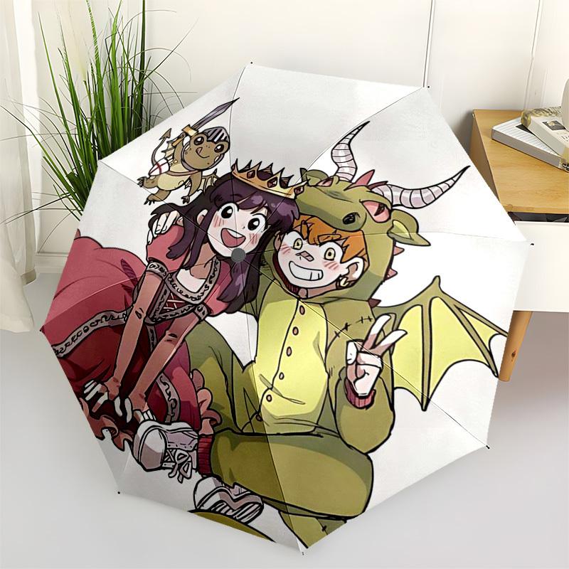 

1pc Dragon Prince Automatic Opening/Closing Outdoor Umbrella with 3-Fold Design, Iron Frame Outdoor for Fans, Travelers, Daily Use, Gift Idea.L09