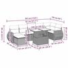 VidaXL Garden Lounge Set 8 Pcs with Brown Cushions Wicker 3268693