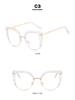 Cat-Eye Semi-Rimless Large Anti-Blue Light Eyeglass Frames, 2023 Retro Trend, European & American Style.