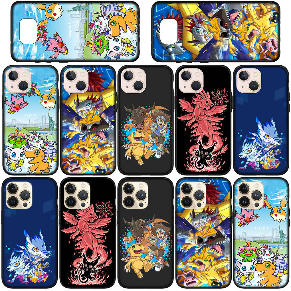 Phone Case for Samsung Galaxy S25 S24 S23 iPhone 16 15 Xiaomi Redmi Note 14 13 12 16E 11 ProOPPO Moto Huawei Digimon Adventure Digital Monster Cover