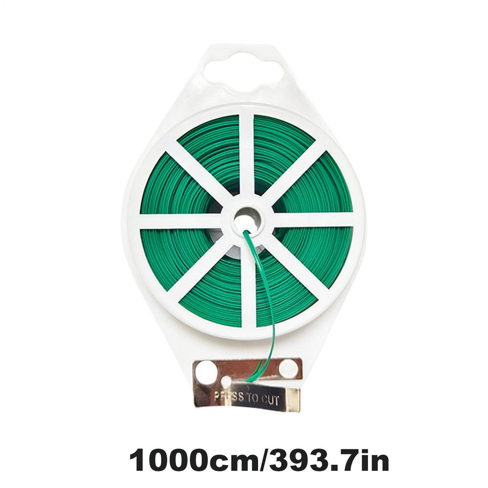 Zahradní rostliny Vázací železný drát Zahradní vázací drát na rostliny s řezačkou Vázací drát na rostliny Květiny Popínavé rostliny Lezecká opora Kabelový provázek Zahradní balicí nástroj