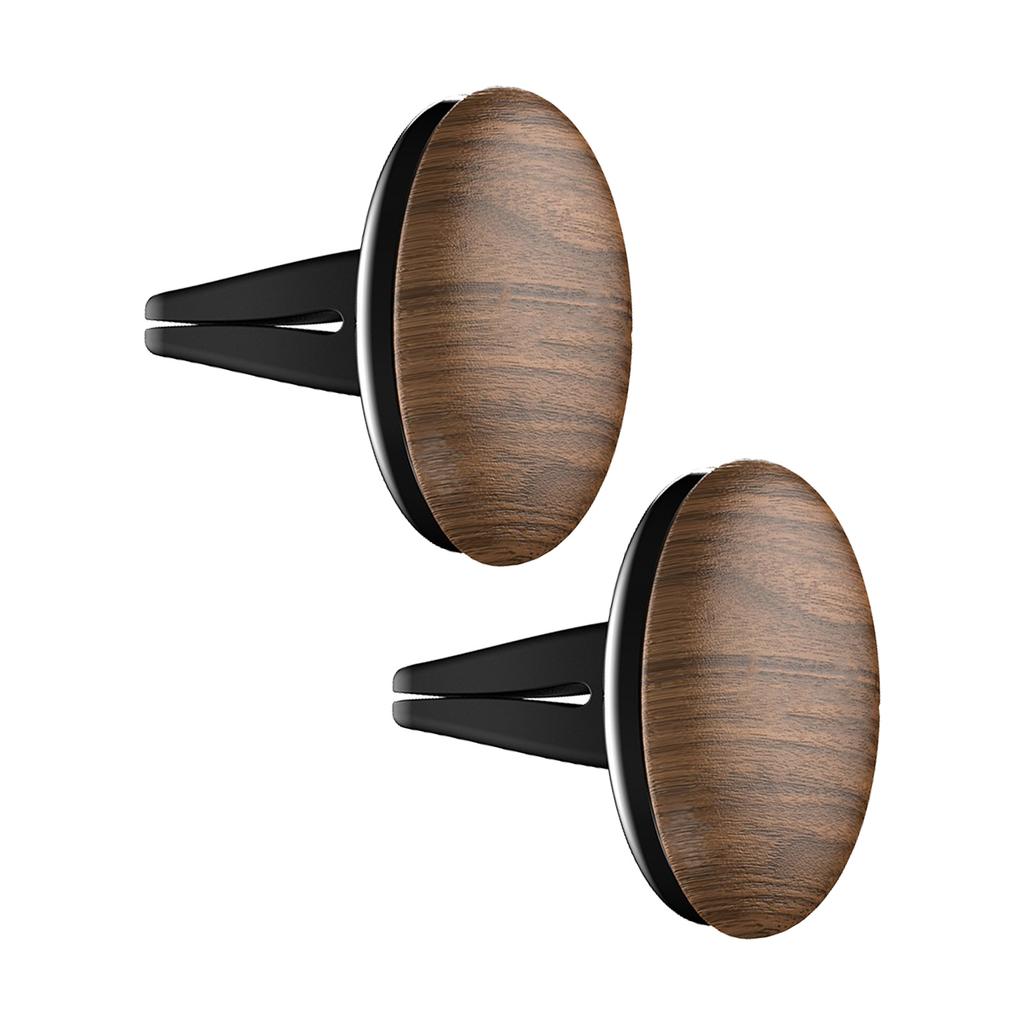 Pack of 2 Car Aromatherapies Car Air Vent Mount Fragrances Diffuser Wood Essential Oil Diffuser Perfume Scent Diffuser