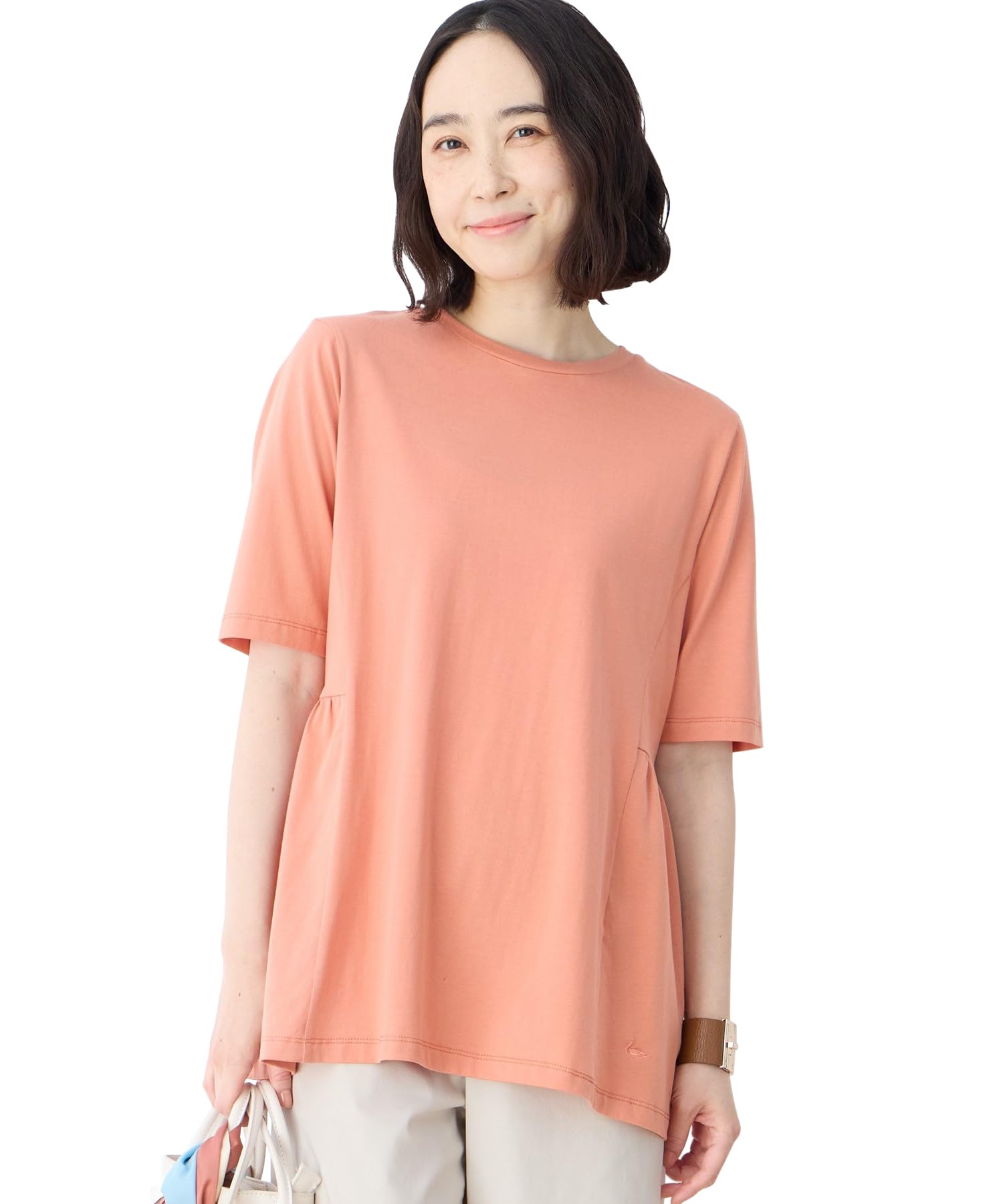 

DECOY Cooling and UV Protection Cotton Premium Peplum Orange Pullover, Women s, 491203, оранжевый