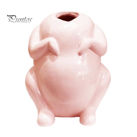 

Ваза из индейки, смоляной горшок для цветов в виде индейки, ваза для цветов, настольная фигурка на День благодарения для свадебного обеденного стола, декор для гостиной, офиса розовый