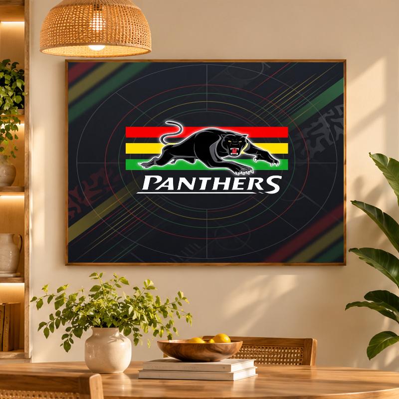 5D Diamond Painting Penrith Panthers DIY Full Drill Diamond Art Kit Home Decoration