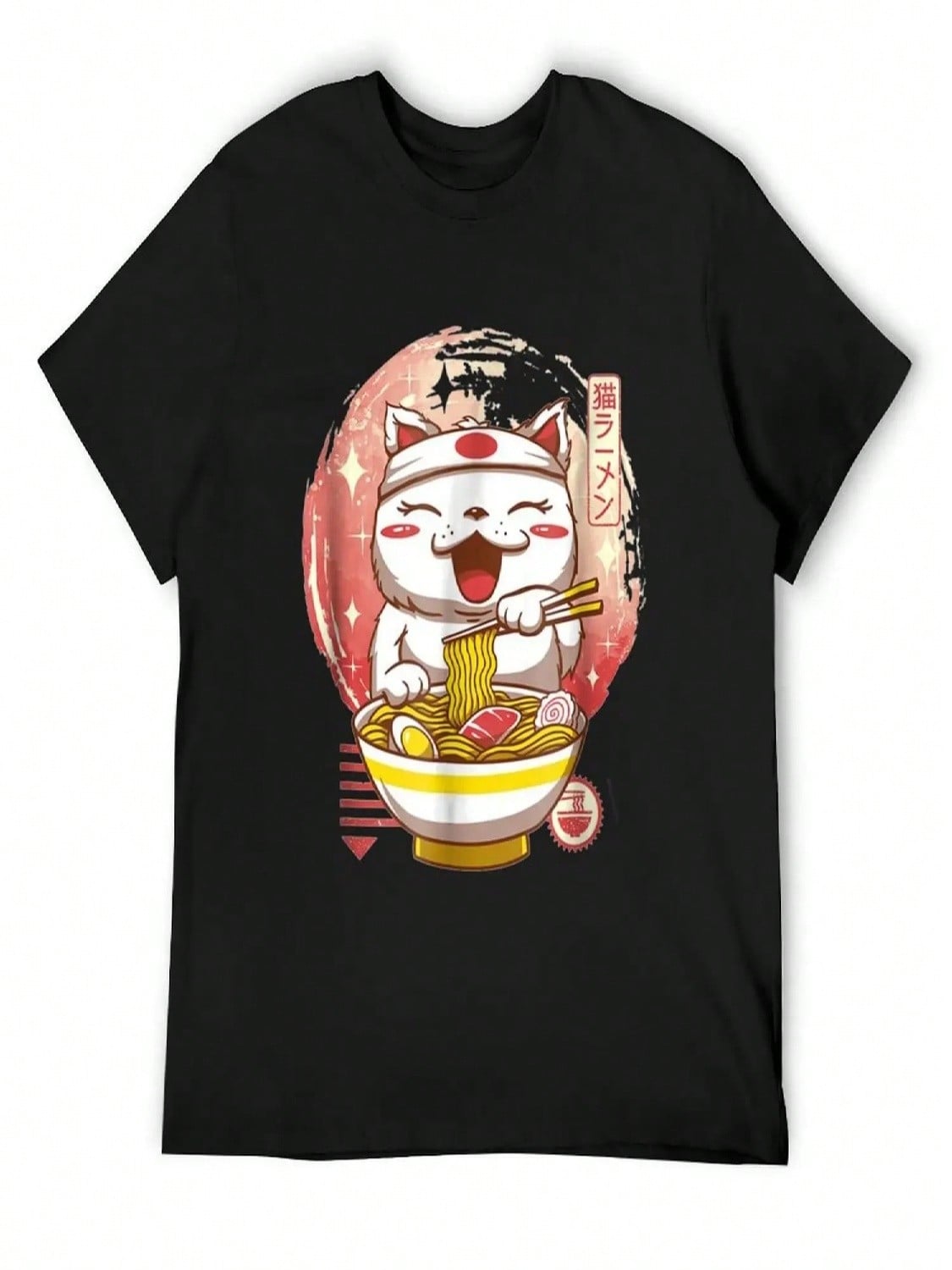 Kawaii Anime Ca Japanese Raunisex Noodles Gift T-Shirt New Edition Tees Oversize T-Shirts Man unisexs White T Shirts S разноцветный