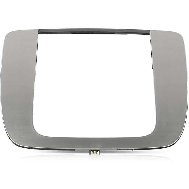 PIT66 Dash Radio Bezel Trim Vent Compatible with Chevy Malibu 2008-2012 Silver Black
