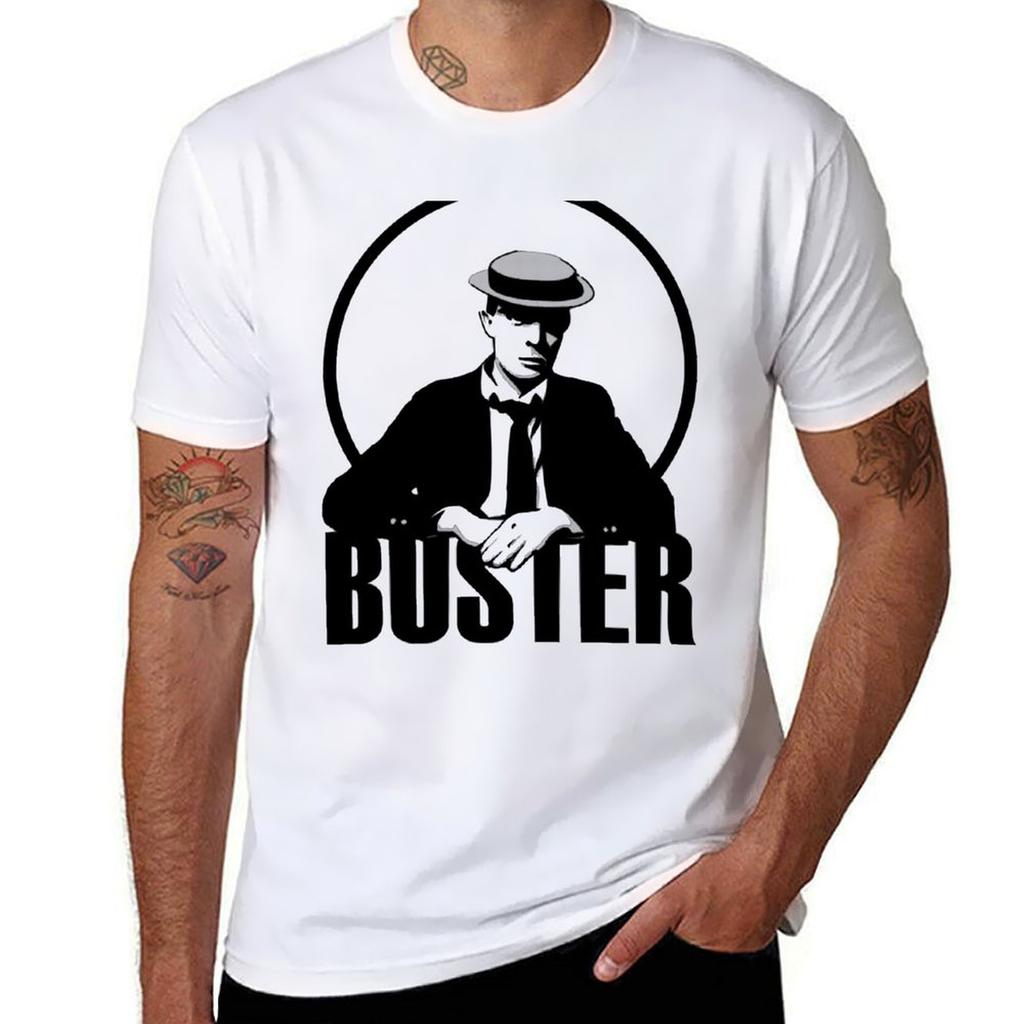 Buster Keaton T-Shirt Urban Casual Locker geschnittenes T-Shirt