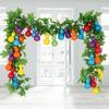Artificial Fruit & Vine Ceiling Decoration - Grape Leaf & Gourd Water Pipe Cover