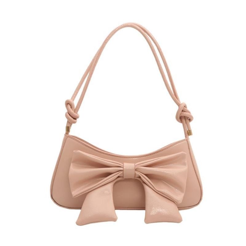 Bowknot Purses for Women Small Crossbody Bags Pu Leather Shoulder Bags Hoboes Handbag with Adjustable Strap