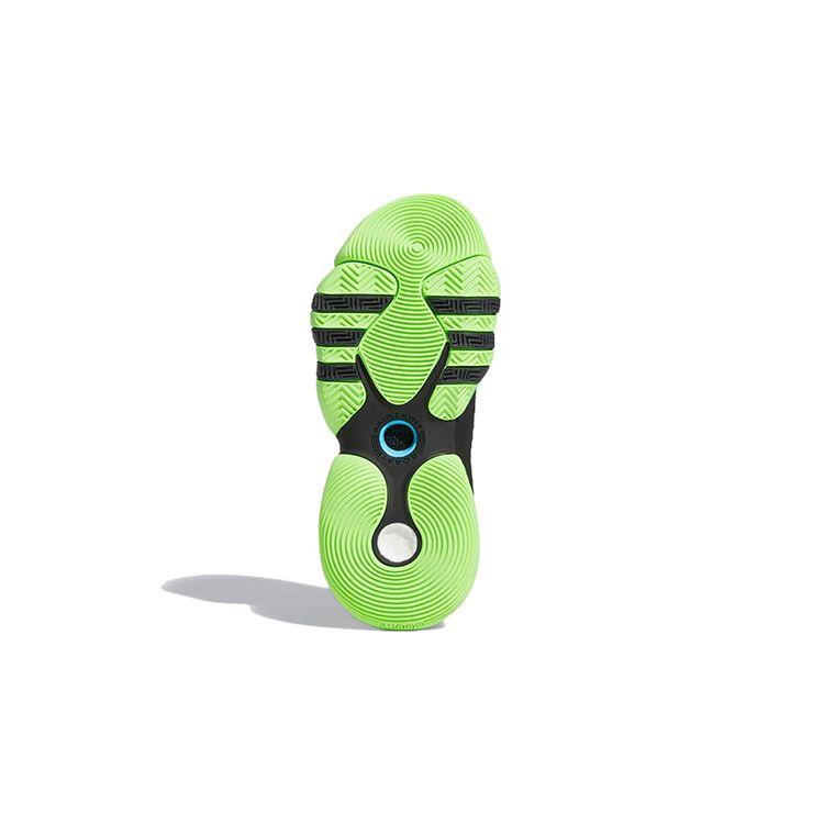 Adidas Trae Young 2 J Trae-Tlien Kids Sneakers Black Core-Black Team-Solar-Green H06486