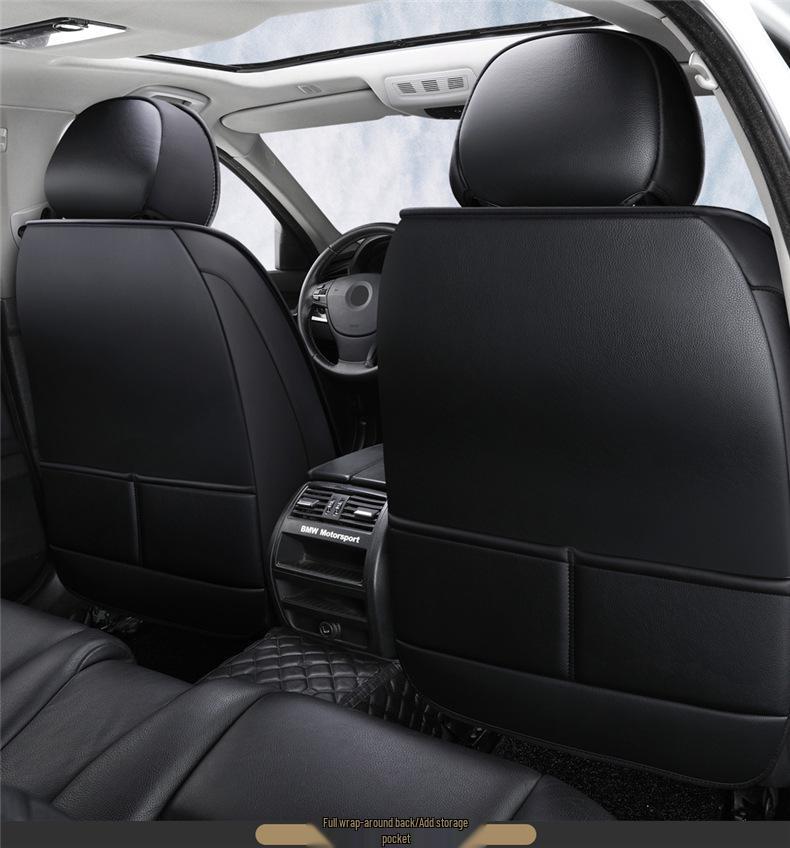 Universal Leather Seat Cover for Corolla Zhi Xiang/Crown - Fits All Seasons, Full Wrap, Five-Seater Cushion
