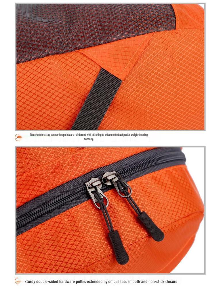 Lättvikts Vikbar Stor Kapacitet Unisex Utomhus Rese- & Sportryggsäck